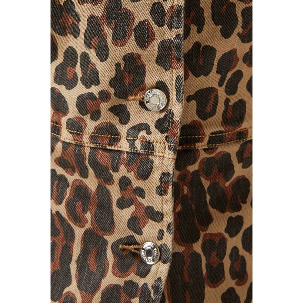 NEW NEVER FULLY DRESSED leopard waistcoat in brown multi - Picture 5 of 5